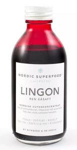 Nordic Superfood Råsaft lingon Fedtopløsende Tyttebær 195 ml