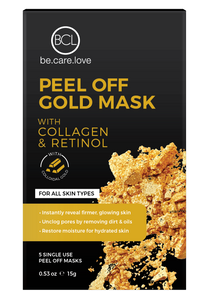 Peel off guld maske 1 stk