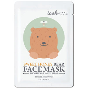 Look At Me Sweet Honey Bear Face Mask 1 Piece